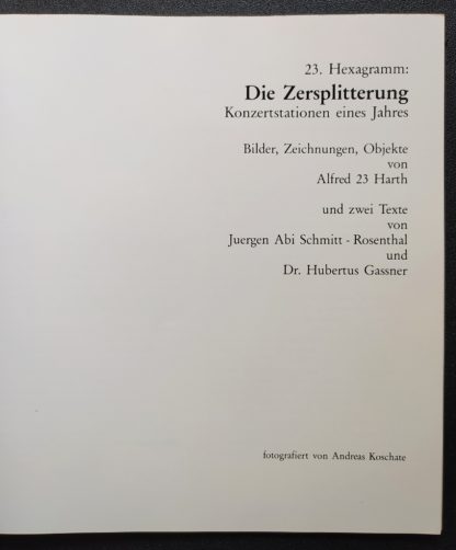 Alfred Harth - Die Zersplitterung Book + 7” (signed) - Image 6