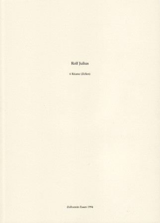Rolf Julius - 6 Räume (Zellen) Book + CD
