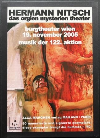 Hermann Nitsch - Musik der 122. Aktion (Burgtheater Wien 2005) Box Multiple (signed)