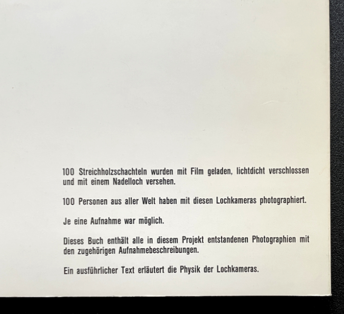 100 Lochkameras / 100 Photograpien Artist Book - Image 2